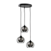 Luster na kablu SOLO BLACK 3x E27/60W/230V, prečnik 30 cm