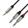 ADAM HALL K4YWPP0150 KABEL 3.5 J ST 2x6.3 J MONO 1,5M