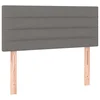 Vidaxl Posteljno vzglavje temno sivo 100x5x78/88 cm blago