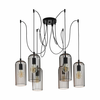 EGLO Viseća lampa ROCCAMENA 6xE27 113 cm crna/bakar 49643