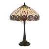 Endon 64177 - Stona lampa Tiffany HUTCHINSON 1xE27/60W/230V, prečnika 40 cm