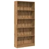 Regal za knjige boja hrasta 80x24x176 cm konstruirano drvo
