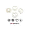 Hani international Set modlica za kolače, Plastični, 4 komada, Beli