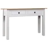 Konzolni stol od borovine bijeli 110x40x72 cm asortiman Panama