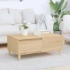 shumee Klubska mizica sonoma hrast 90x50x36,5 cm inženirski les