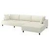 UPPAKRA Modularna sofa s 4,5 sedišta, s lenjivcem, desno/Axvall prljavobela