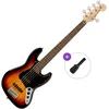 Fender Squier Affinity Series Jazz Bass V LRL BPG Basic SET 3-Color Sunburst 5 strunska bas kitara