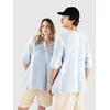Another Cotton Lab Oversized Mesh Knit Summer Shirt blue