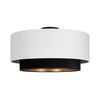 Plafonsko svetlo NATIA 1xE27/60W/230V, prečnik 45 cm, belo/crno