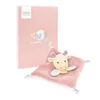 Doudou Plišasta muhasta žirafa roza 19 cm