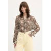 HUGO Srajca The Boyfriend 50539779 Rjava Oversize