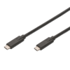 Digitus Digitus USB 3.1 Priključni kabel [1x Moški konektor USB 3.1 tipa C-1x Moški konektor USB 3.1 tipa C] 1 m Črna Dvojno oklopljen