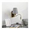 Brilagi - LED zidna lampa NUBILA 1xE27/25W/230V + LED/3W mesing/siva