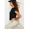 Trendyol Black Reflective Print Detailed Knitted Sports T-Shirt