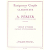 PERIER:VINGT(20) ETUDES FACILES ET PROGRESSIVES CLARINET