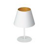 Stona lampa ARDEN 1xE27/60W/230V pr. 20 cm bela/zlatna