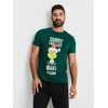 Sinsay - Majica s kratkim rukavima Grinch - čeličnozeleno