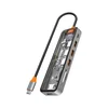 CANYON hub DS-13 7in1 4k USB-C Transparent Space Grey