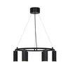 Nordlux - Luster na sajli VICO 6xGU10/5W/230V crna