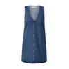 EDITED Obleka Xristina modra/moder denim