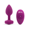 b-Vibe Vibrating Jewel Plug S/M Pink Ruby