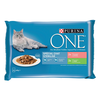 Purina ONE Junior 4 x 85 g - Sterilcat losos & puran