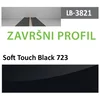 Profil Zidni MDF Završni LB-3821-B Soft Touch Black (723) 2800x116x18mm ( 026-136 )