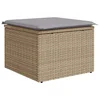 Sjedeća garnitura za vrt 7 pcs Bež i svijetlo siva poliratan