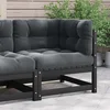 Kutna vrtna sofa s antracit jastucima od masivne borovine