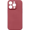 mobilNET silikonski ovitek iPhone 15 Pro, rdeč (Fiber)