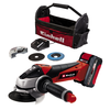 BRUSILICA KUTNA AKU EINHELL TE-AG 18/115 LI KIT (1X4.0 AH) SET