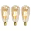 Nabor 3 E27 zatemnljivih LED žarnic ST64 Goldline 5W 380lm 2200K