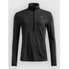 Ortovox 185 Rock N Wool Zip Neck Base Layer Top black raven 90201