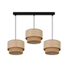 Brilagi - Luster na sajli MONTANA BOHO 3xE27/15W/230V braon/crna