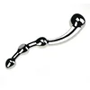 SuperLove Curved Beaded Pleasure Wand Silver