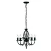 Elstead ART5-BLACK - Luster na lancu ARTISAN 5xE14/60W/230V