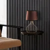 Opviq Stona lampa Telis-5402, 28x28x51 cm, IP20, Braon-zlatne boje