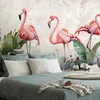 Tapeta plamenci z vintage pridihom - 245x270