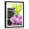 Plakat s paspartujem meditativna Zen kompozicija - 60x90 black