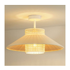 Duolla - Plafonski luster RIO RATTAN 1xE27/15W/230V prečnik 45 cm bež/ratan