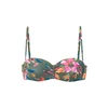 LASCANA Bikini zgornji del modra/oliva/oranžna/roza
