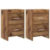vidaXL Posteljne mize 2 pcs Star les 40 x 30 x 60 cm Inženirski les