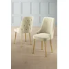 Hanah Home Set stolica Newa, 46x94x46 cm, 2 komada, Zlatno-krem boje