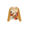 Desigual Majica Mickey Mouse pastelno modra / kari / oranžna / rdeča