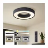 Brilagi - LUMIX LED prigušiva stropna svetiljka LED/48W/230V 3000-6000K crna, prečnika 50 cm + daljinski upravljač