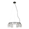 ITALUX PND-40814-6-BK-HBR - Luster na sajli SIMONA 6xE14/40W/230V crna/zlatna