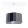 Luster na kablu STRIPES 1xE27/60W/230V prečnik 60 cm siva