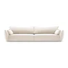 Bež žametna sedežna garnitura 248 cm Vanda – Mazzini Sofas
