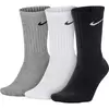 Nike U NK V CUSH CREW - 3P VALUE, nogavice m.kr fit, siva SX4508