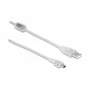 DELOCK Kabel USB A-B mini 1m Delock dvojno oklopljen transparent 83905